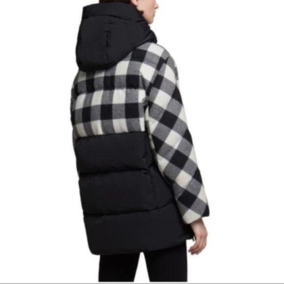 WOOLRICH Buffalo Check Puffer Down Coat - Small - NWT - Picture 3 of 9